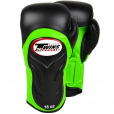Боксерские перчатки Twins Special BGVL6 green black 10 oz