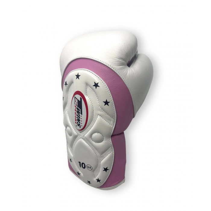 Боксерские перчатки Twins BGVL6 MK white pink 10 oz