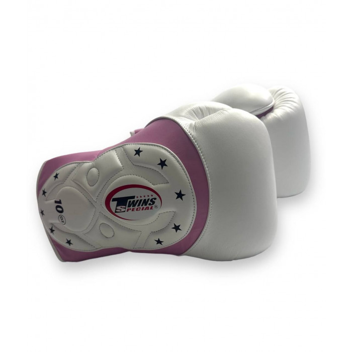 Боксерские перчатки Twins BGVL6 MK white pink 10 oz
