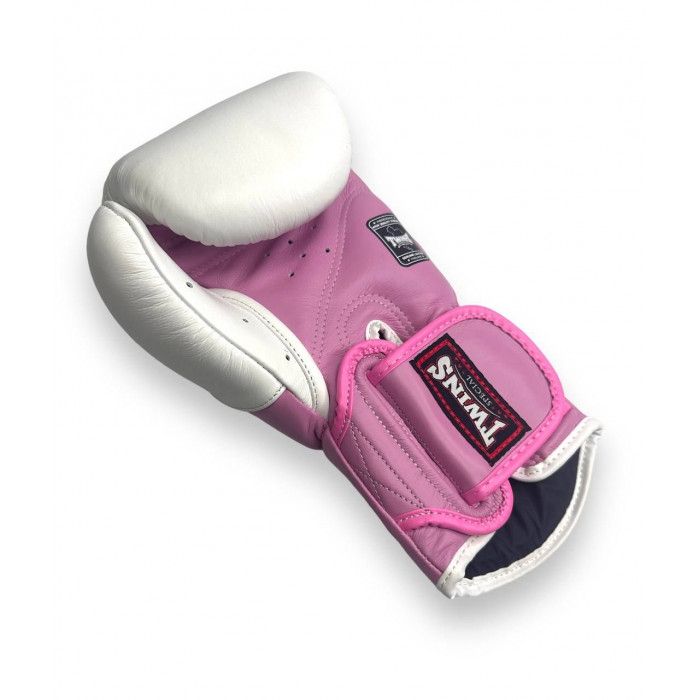 Боксерские перчатки Twins BGVL6 MK white pink 10 oz