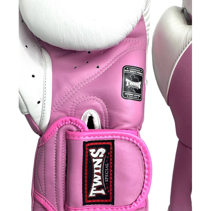 Боксерские перчатки Twins BGVL6 MK white pink 10 oz