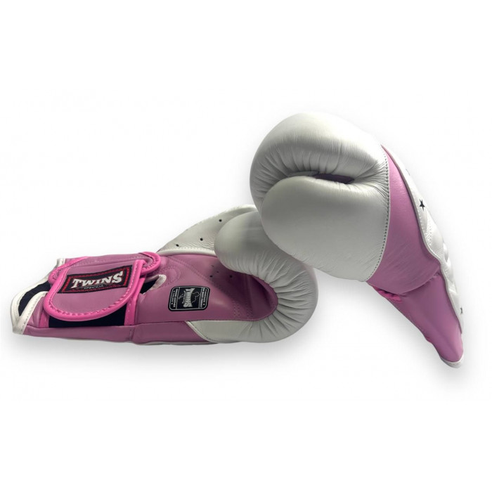 Боксерские перчатки Twins BGVL6 MK white pink 10 oz