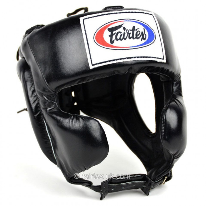 Боксёрский шлем Fairtex HG8 black L
