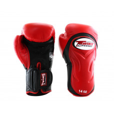 Боксерские перчатки Twins Special BGVL6 black red 10 oz