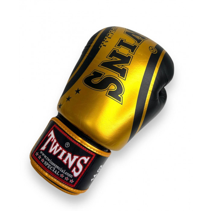 Боксерские перчатки Twins Special FBGV-TW4 Gold Black 10 oz