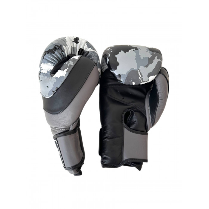 Боксёрские перчатки TKB CAMOUFLAGE gray 12 oz