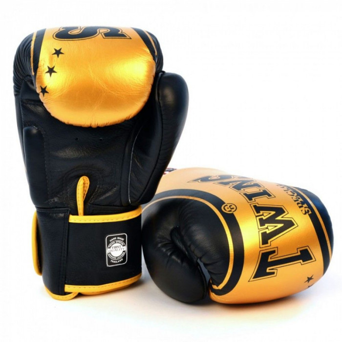 Боксерские перчатки Twins Special FBGV-TW4 Gold Black 14 oz