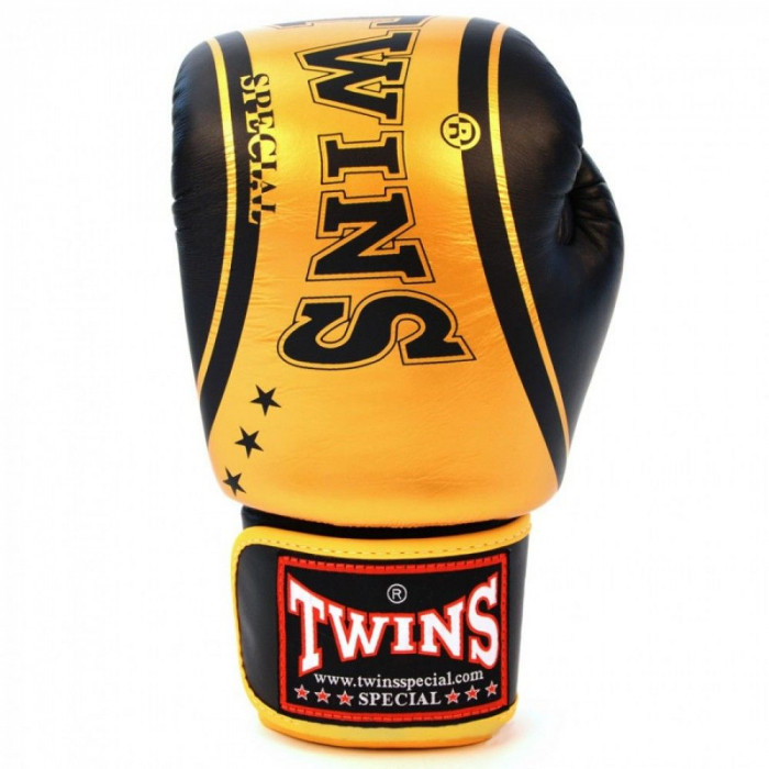 Боксерские перчатки Twins Special FBGV-TW4 Gold Black 14 oz