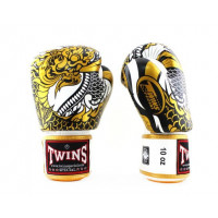 Боксерские перчатки Twins Special FBGVL3-52 Dragon white gold 10 oz