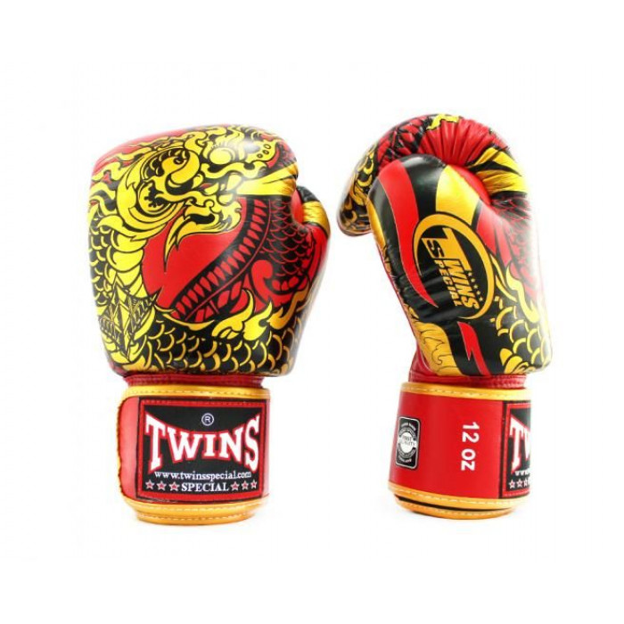 Боксерские перчатки Twins Special FBGVL3-52 Dragon red 10 oz