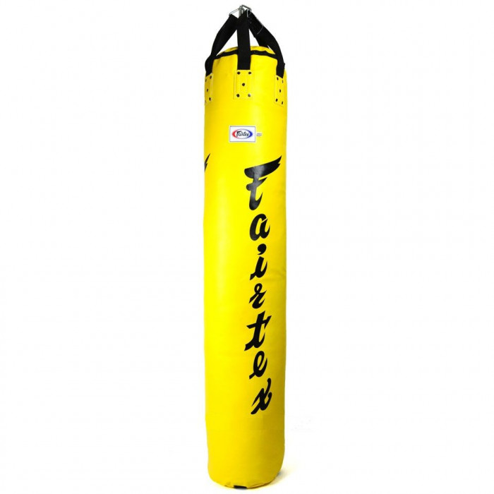Боксерский мешок HB6 Fairtex yellow Muaythai Banana Bag (БЕЗ НАПОЛНЕНИЯ)