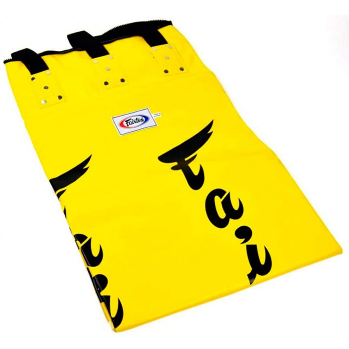 Боксерский мешок HB6 Fairtex yellow Muaythai Banana Bag (БЕЗ НАПОЛНЕНИЯ)