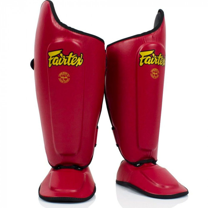 Защита голени Fairtex SP8 red XL