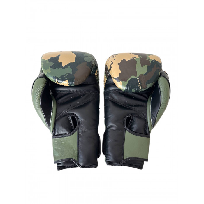 Боксёрские перчатки TKB CAMOUFLAGE green 12 oz