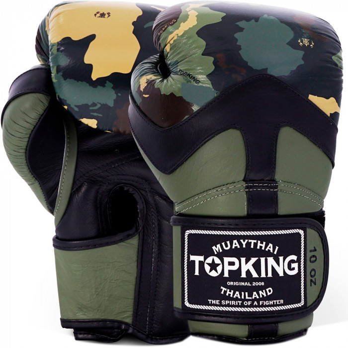Боксёрские перчатки TKB CAMOUFLAGE green 12 oz