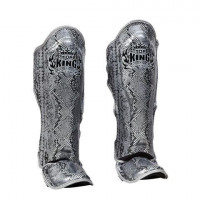 Защита голени Top King Shinguards "Super Snake" TKSGSS02 Black(Silver) - XL