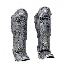 Защита голени Top King Shinguards "Super Snake" TKSGSS02 Black(Silver) - XL