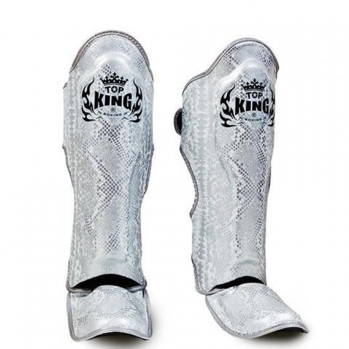 Защита голени Top King Shinguards Super Snake TKSGSS02 White (Silver) - M