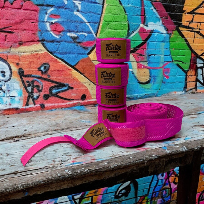 Бинты боксерские Fairtex HW4 pink 4.5 м