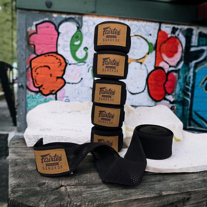 Бинты боксерские Fairtex HW4 black 4.5 м