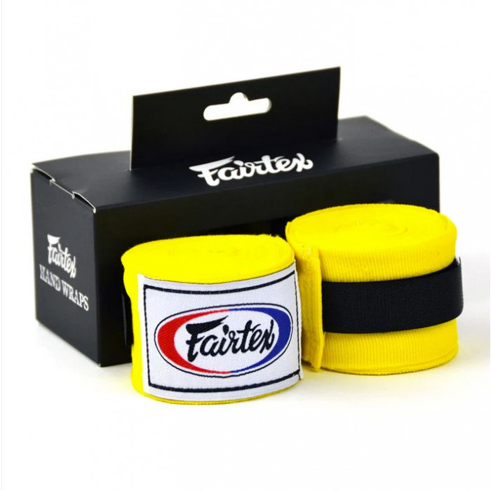 Бинты боксерские HW2 Fairtex yellow 4.5 м