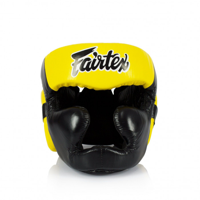 Шлем Fairtex HG13 black yellow (Full Head) L