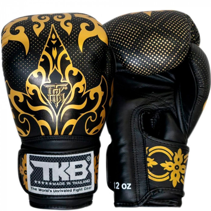 Боксерские перчатки TKB Kanok black 14 oz