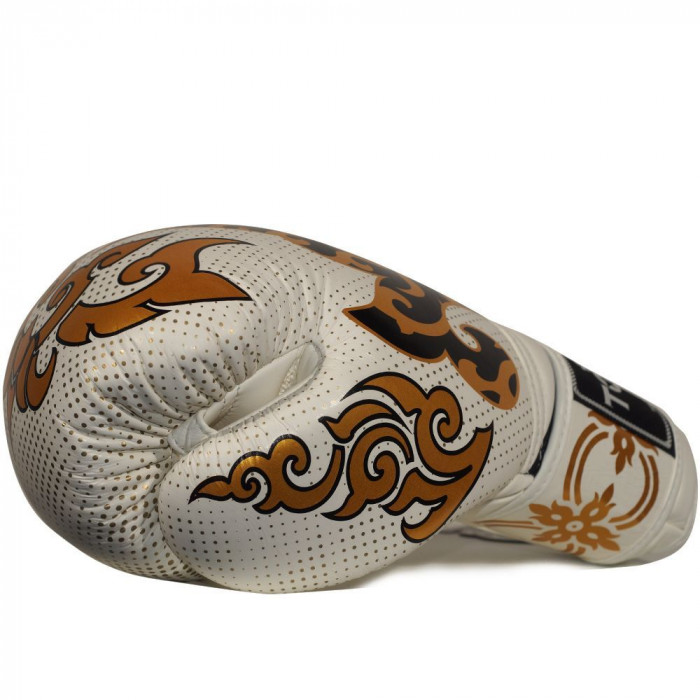 Боксерские перчатки TKB Kanok white 10 oz