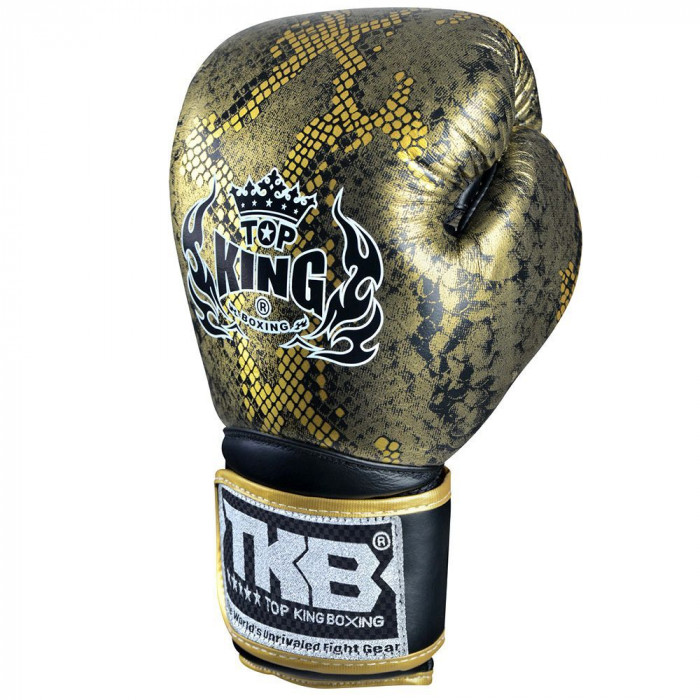 Боксерские перчатки TKB Snake Black Gold 10 oz