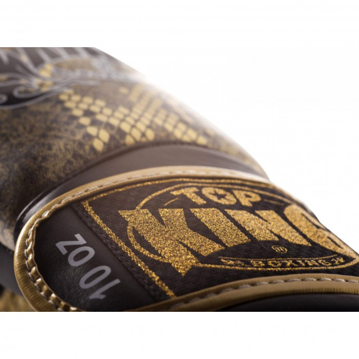 Боксерские перчатки TKB Snake Black Gold 10 oz