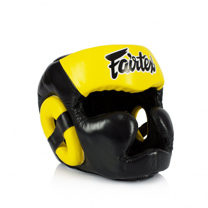 Шлем Fairtex HG13 black yellow (Full Head) M