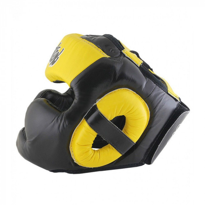 Шлем Fairtex HG13 black yellow (Full Head) M