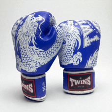 Боксерские перчатки TWINS Special FBGVL3-49 blue-white 12 oz