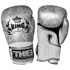 Боксерские перчатки TKB Snake White Silver 16 oz