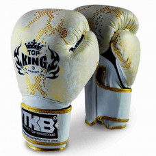 Боксерские перчатки TKB Snake White Gold 10 oz
