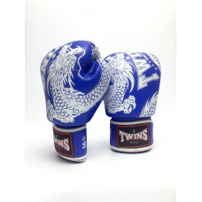 Боксерские перчатки TWINS Special FBGVL3-49 blue-white 14 oz
