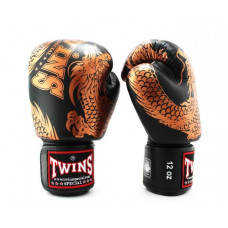 Боксерские перчатки TWINS Special FBGVL3-49 black brown 14 oz