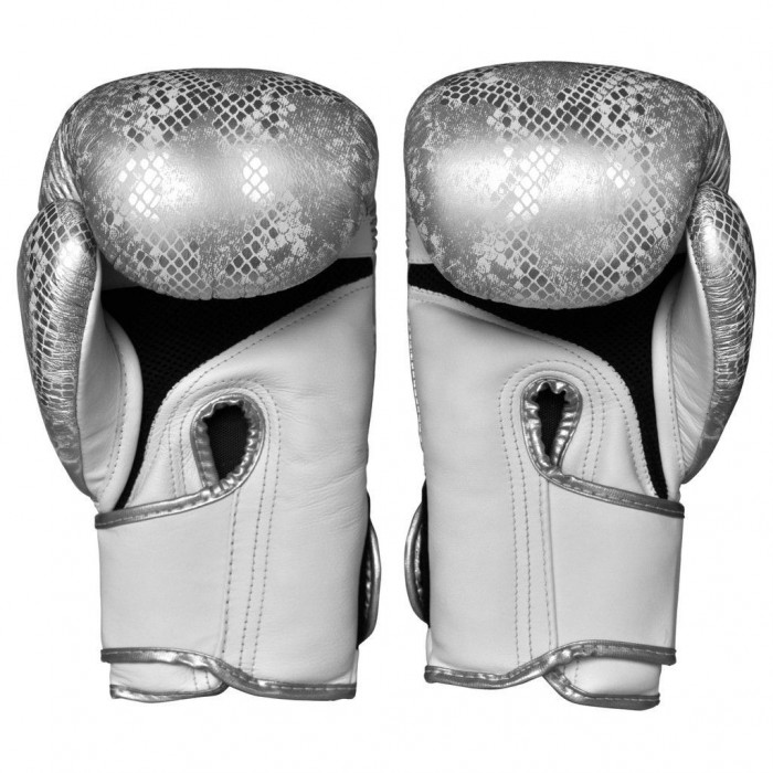 Боксерские перчатки TKB Snake White Silver 14 oz