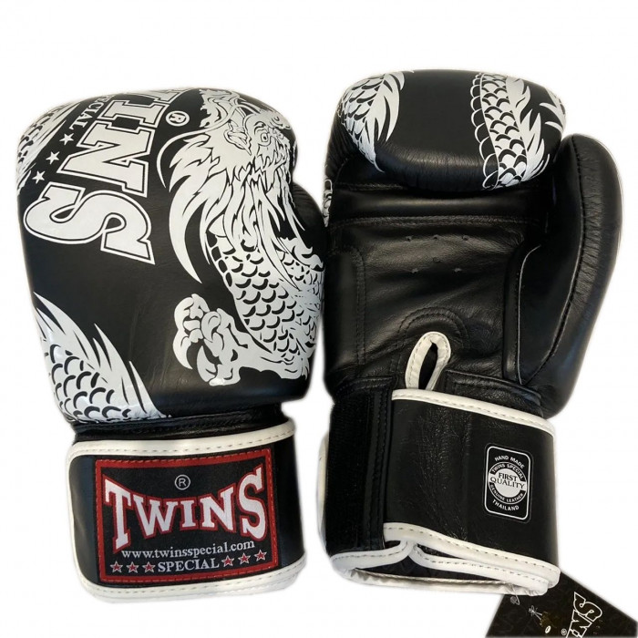 Боксерские перчатки TWINS Special FBGVL3-49 black white 14 oz