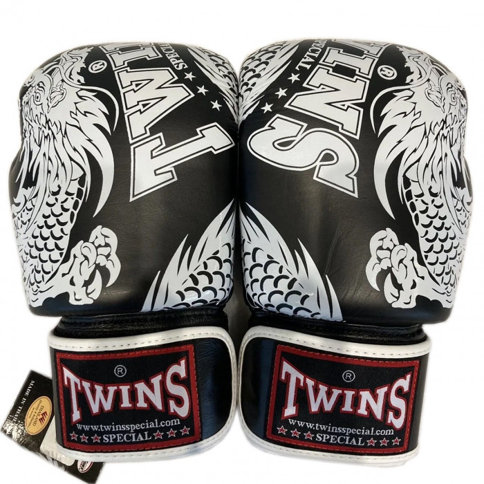 Боксерские перчатки TWINS Special FBGVL3-49 black white 14 oz