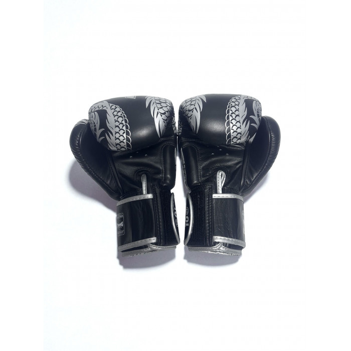 Боксерские перчатки TWINS Special FBGVL3-49 black-silver 12 oz