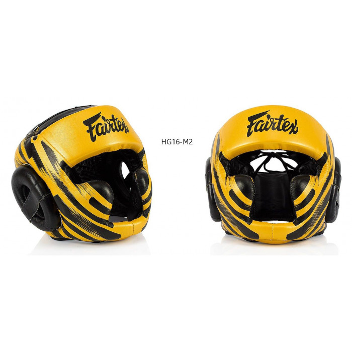 Боксёрский шлем Fairtex HG16-M2 yellow L