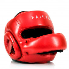 Шлем с бампером Fairtex HG17 red L