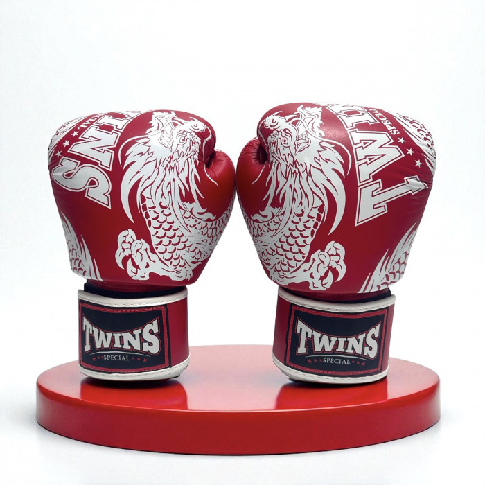 Боксерские перчатки TWINS Special FBGVL3-49 red white 16 oz