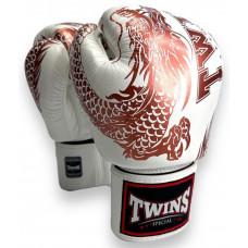 Боксерские перчатки TWINS Special FBGVL3-49 white brown 16 oz