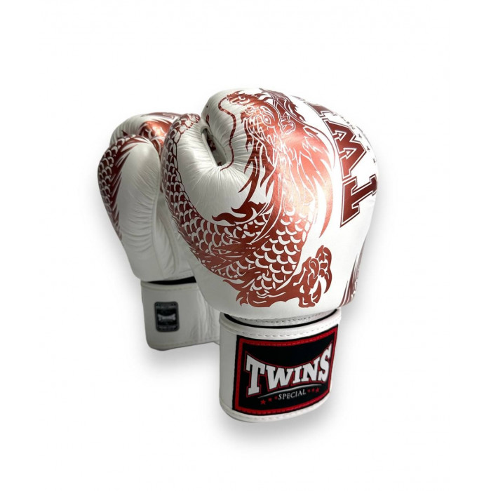 Боксерские перчатки TWINS Special FBGVL3-49 white brown 16 oz