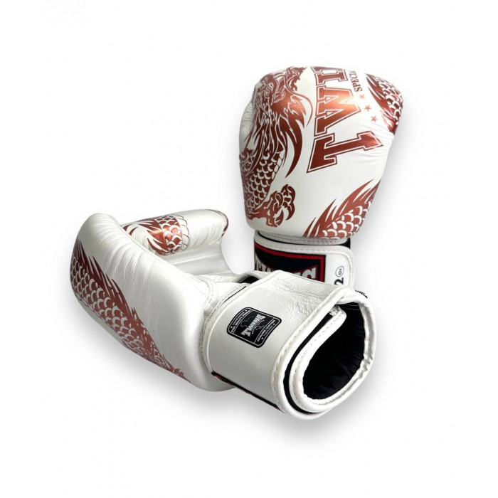 Боксерские перчатки TWINS Special FBGVL3-49 white brown 16 oz