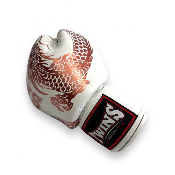 Боксерские перчатки TWINS Special FBGVL3-49 white brown 16 oz