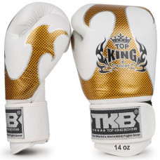 Боксерские перчатки Top King Boxing Empower White Gold 10 oz