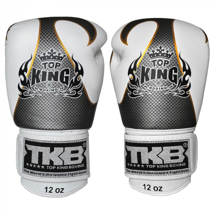 Боксерские перчатки Top King Boxing Empower White Silver 14 oz